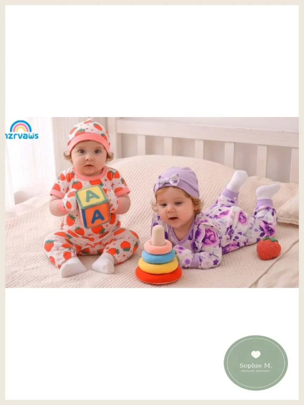 Baby Girl Layette Set 12pcs Soft Romper Pants Hats Mittens Bodysuits Infant Gift